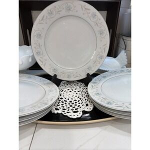 Set of 7 Vintage Fine China of Japan "English Garden" dinner plates‎ 10 1/4"
